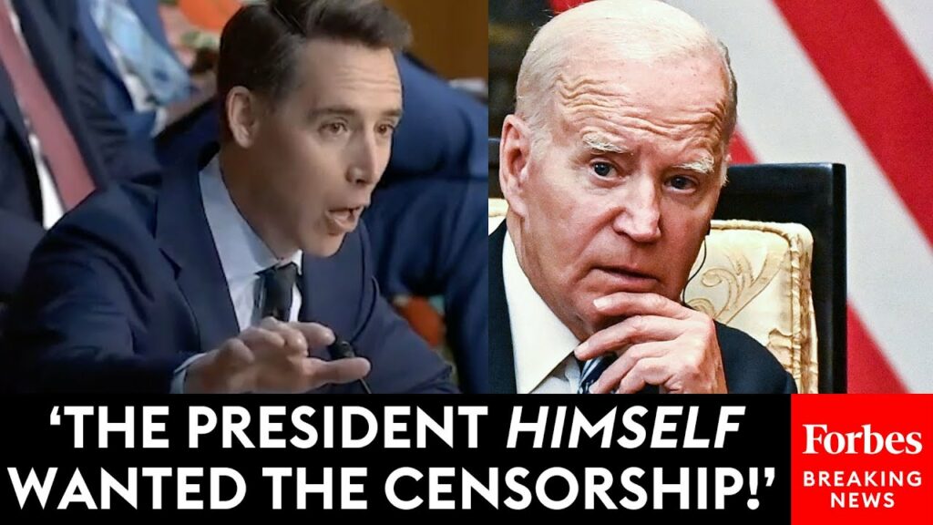 Josh Hawley Brings The Receipts To Show Biden Engaged In ‘Un-American’ Censorship Of U.S. Citizens