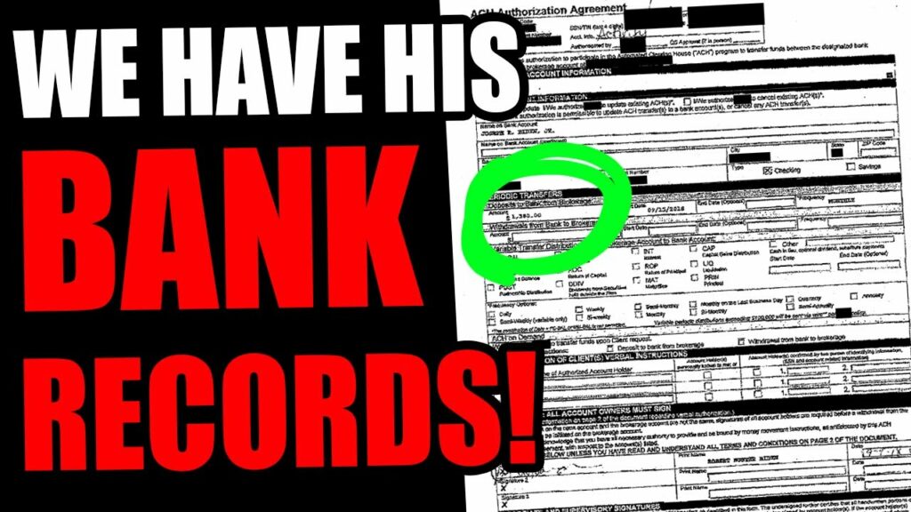 Holy Crap….. We FOUND his bank transfers…….