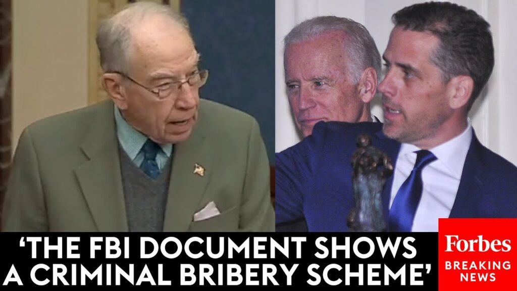 BREAKING NEWS: Chuck Grassley Details FBI Doc Alleging Biden Family ‘Criminal Bribery Scheme’