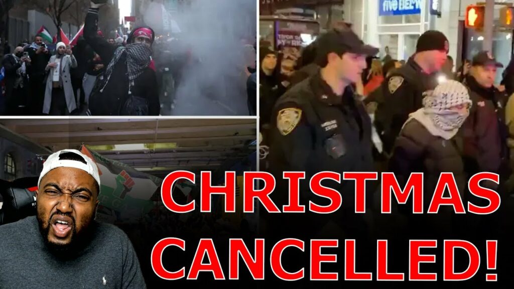 Pro Palestine RIOTERS ARRESTED After Attacking COPS During VIOLENT ‘Cancel Christmas’ Protest In NYC