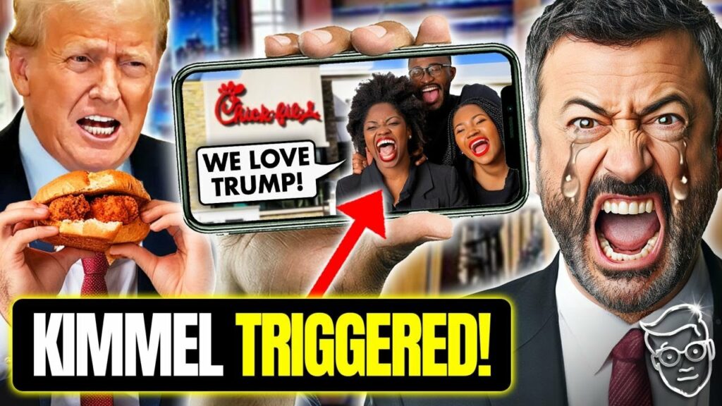 Jimmy Kimmel TRIGGERED By Black Voters CHEERING Trump at Chick-Fil-A! Throws Tear-Filled Meltdown