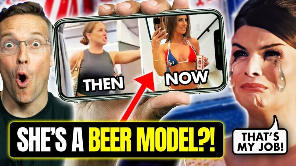 Crazy Plane Lady’ BREAKS Internet with Anti-Bud Light Bikini & Beer Photo  Libs MELT DOWN