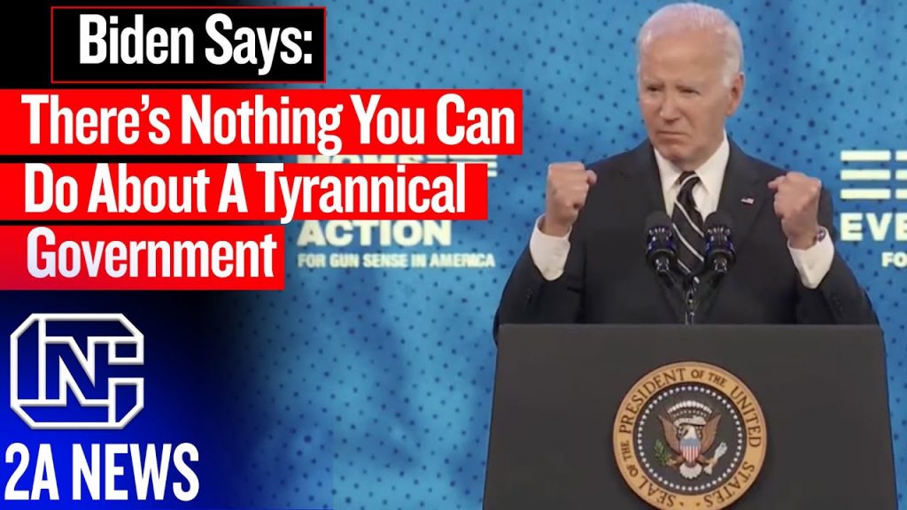 Joe Biden Says If He Becomes Tyrannical There’s Nothing You Can Do About It, AR-15s Would Be Useless