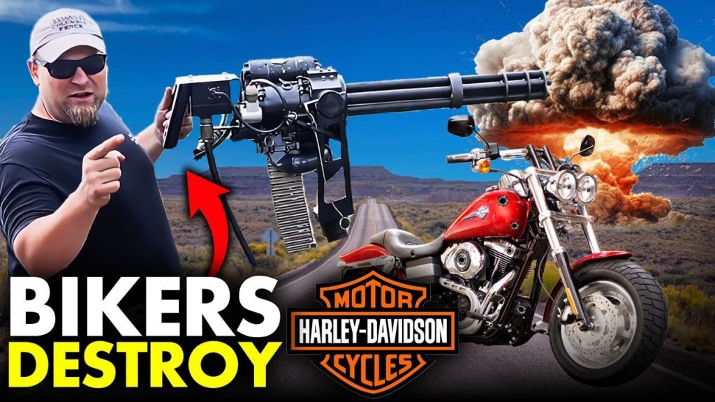 BOOM! Bikers Literally BLOW-UP Their Harley-Davidson With Machine Guns   FURIOUS As Brand Goes WOKE