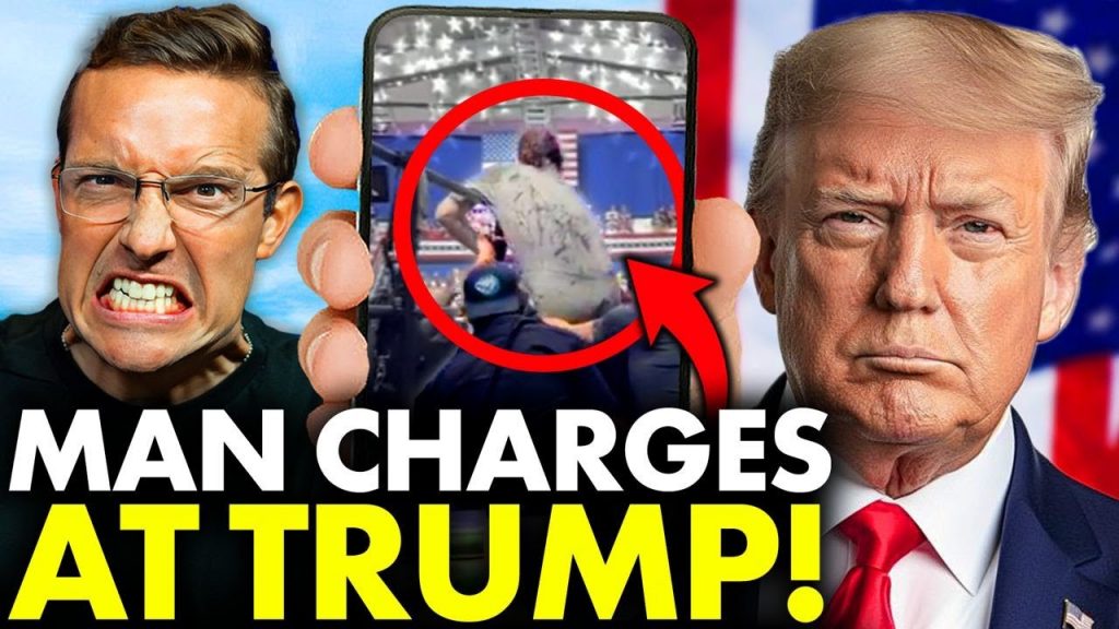 BREAKING: Angry Man STORMS Stage At Trump Rally, CHARGES At Trump! Trump’s Reaction is STUNNING…