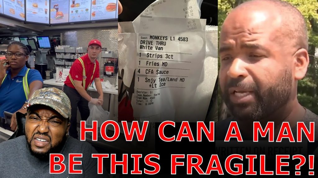 FRAGILE Black Man CRIES RACISM Demanding Chick Fil A Teen BE FIRED For Writing Order Name As Monkey!