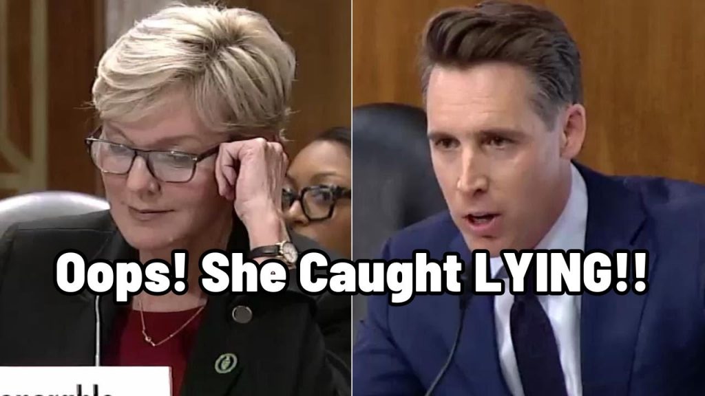 Biden’s Energy Sec. Starts Shaking After Josh Hawley Exposes Her LIES About Hidden Stocks Trading