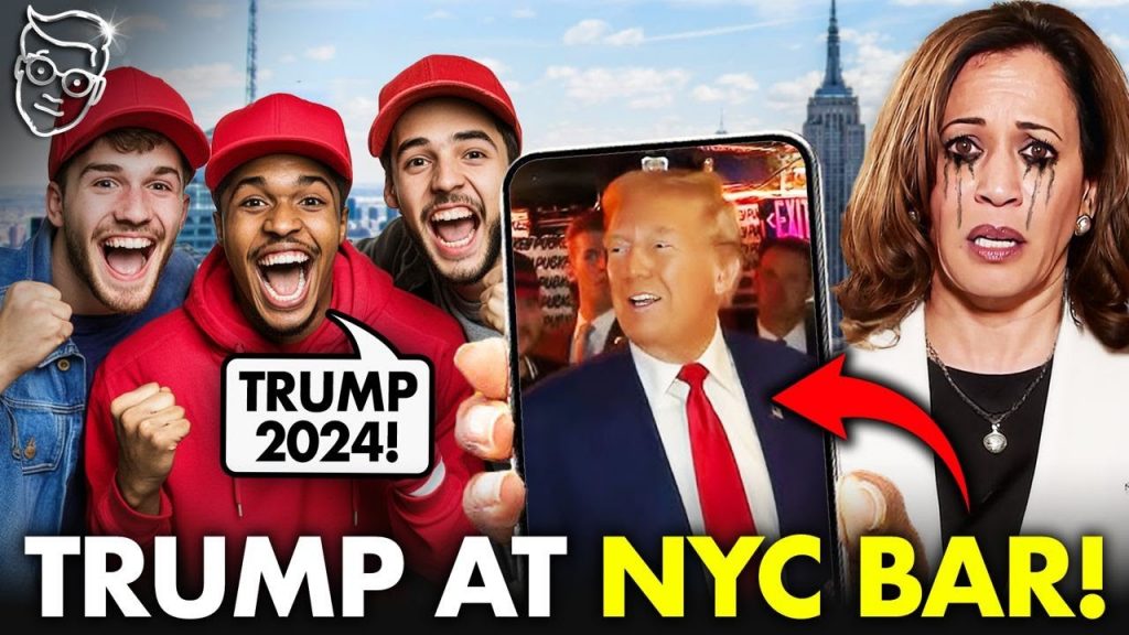 Trump Makes SURPRISE Visit To New York ‘Bitcoin Bar’ | Buys BURGERS and BEERS for Supporters