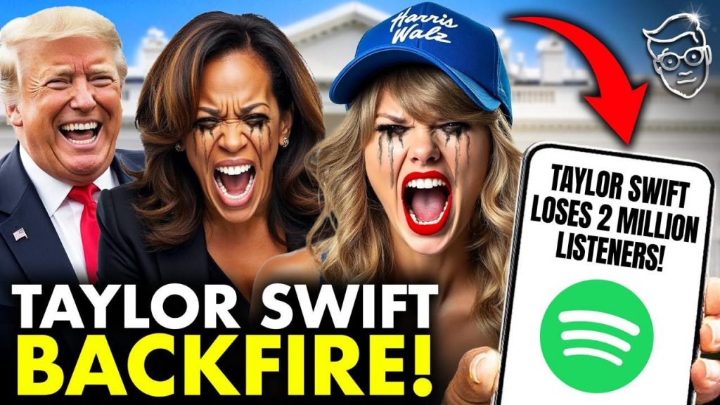 BACKFIRE Taylor Swift Loses 2 MILLION Spotify Listeners After Kamala Endorsement | ‘Trump CURSE!’