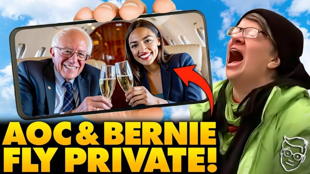 Libs FREAK as Undercover Camera Catches AOC & Bernie in a M Private Jet to ‘Fight the Rich’ Rally