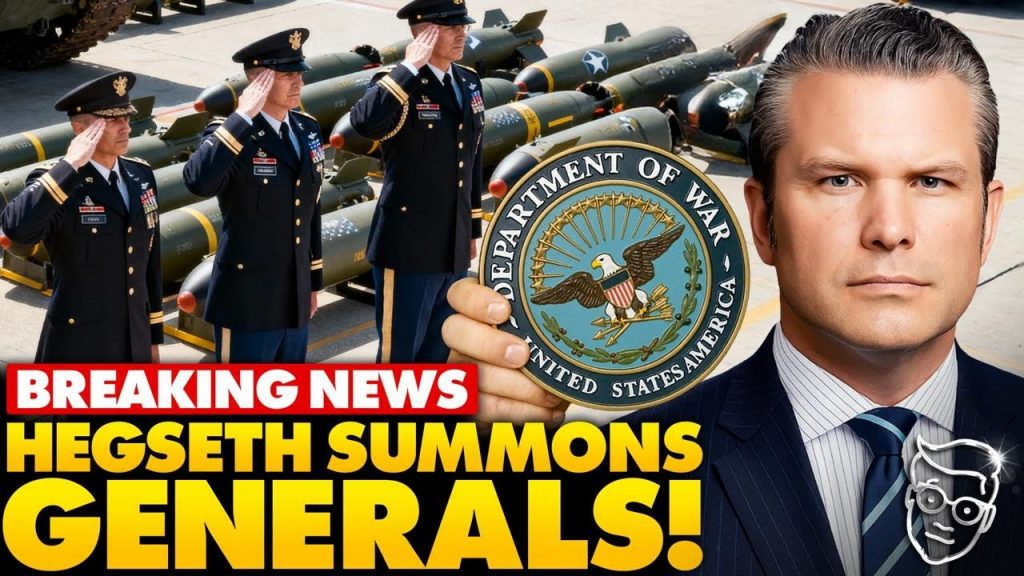 Pete Hegseth Summons ALL Of US Military Generals to Pentagon for ‘Emergency Meeting’ | War or Purge?