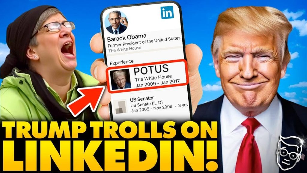 Trump TROLLS LinkedIn: Forces Obama and All Democrat Staffers to put TRUMP’S FACE on Their Profiles Trump TROLLS LinkedIn: Forces Obama and All Democrat Staffers to put TRUMP’S FACE on Their Profiles