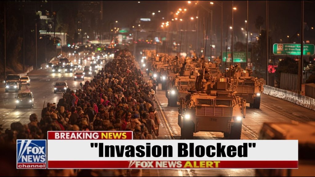 “INVASION” Convoy JAMS Freeway… ICE “Armored Units” FORCE Illegals BACK TO MEXICO