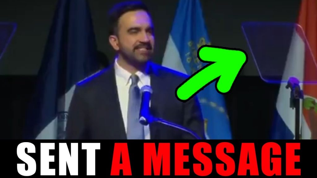 EVERYBODY missed “the signal” during Mamdani’s speech!!!