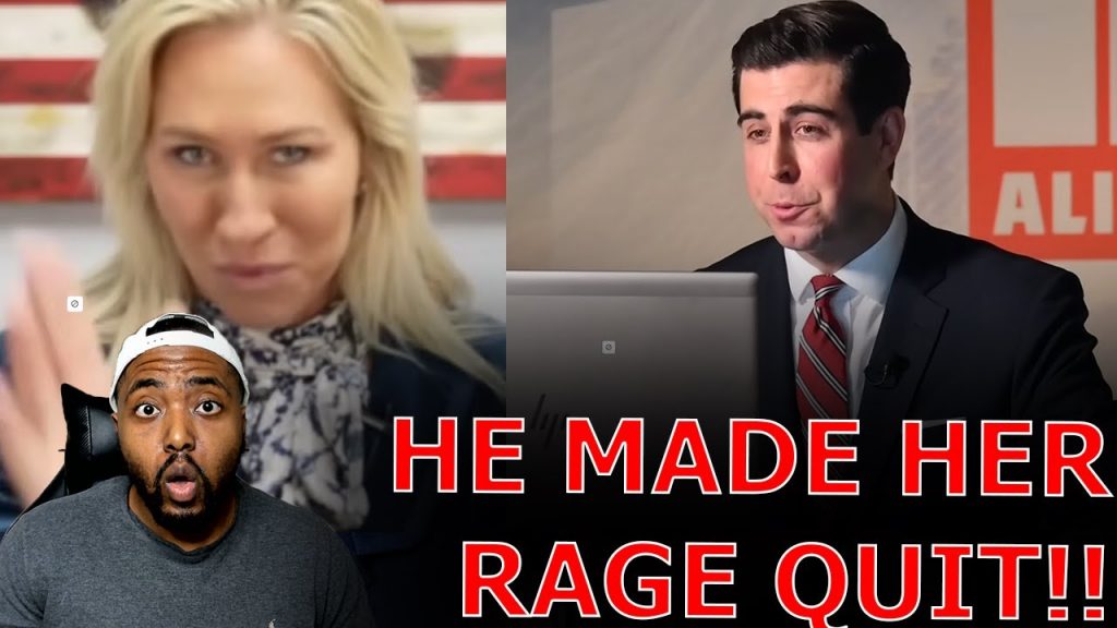 Marjorie Taylor Greene STORMS OFF Interview After Reporter Confronts Her Hypocrisy Attacking Trump!