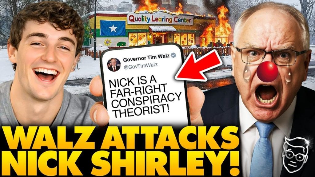 Minnesota Gov. Tim Walz Has Psychotic Public Meltdown On Nick Shirley After Fraud and Murder Exposed