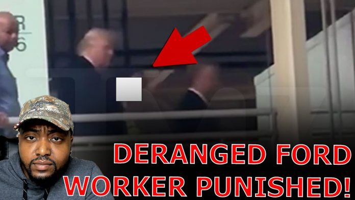 Deranged Ford Worker PUNISHED After Trump FLIPS HIM OFF For DISRESPECT During Factory Visit!