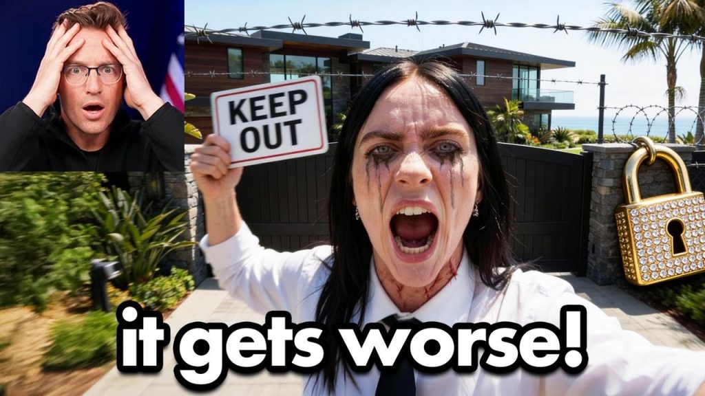 Reporter Investigates Billie Eilish Mansion, Finds MASSIVE Border Wall…