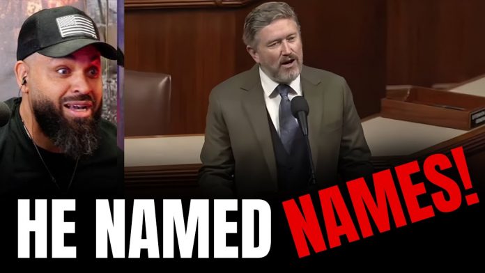 Thomas Massie starts Dropping names on House Floor!