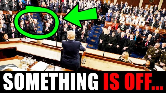 Someone noticed something VERY WEIRD at SOTU!!