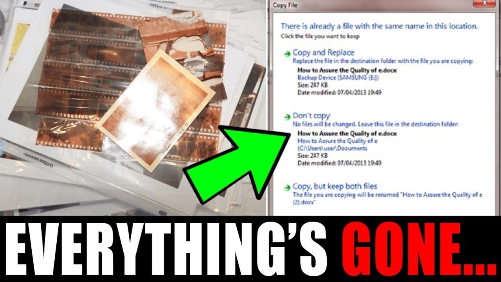 They deleted the files……