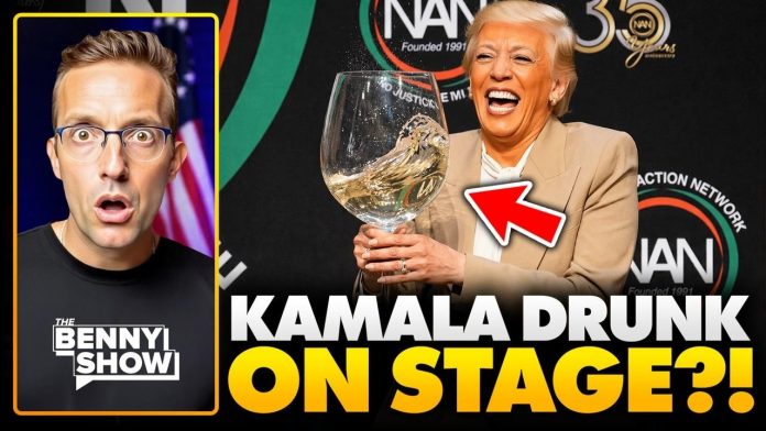 CRINGE: Drunk Kamala Harris Just Did A Trump Impression LIVE On Stage — Crowd Gasps...