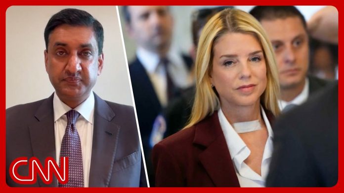 Lawmaker reveals details of Bondi's Epstein files closed-door interview