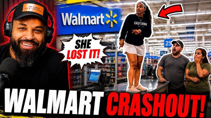 Woman Has Total Meltdown Inside Walmart