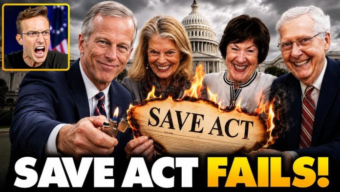 OUTRAGE! Republicans Vote With Democrats to KILL The SAVE Act | Traitors Exposed as Thune Betrays...