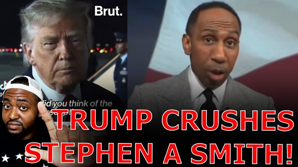 Stephen A TRIGGERED Over Trump Giving Middle Finger To Crying Liberals BLAMING Him For Knicks Losing