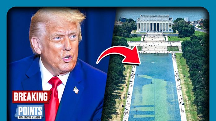 Trump MELTS DOWN Over Reflecting Pool CHAOS As Second Draining LOOMS