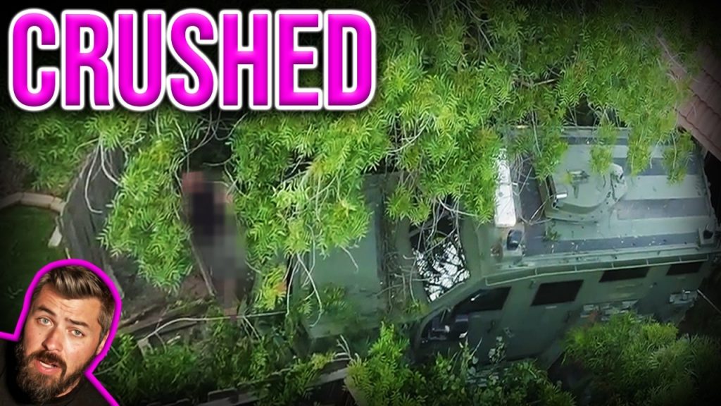 Suspect Squished By Armored Car!