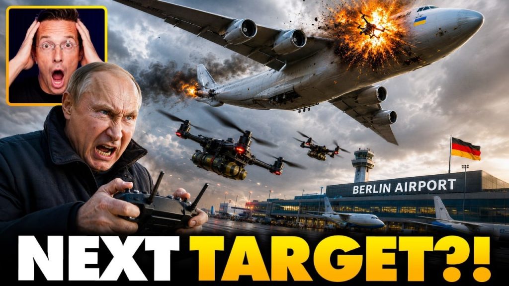 🚨Russia Bombs Germany!? Massive Explosive Drone STRIKES Commercial Airport, Explosion | E.U. On Edge