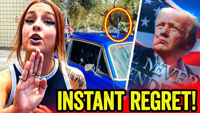 CRAZY Liberal CALLS COPS On Veteran Over His American Flag, Then THIS HAPPENED…